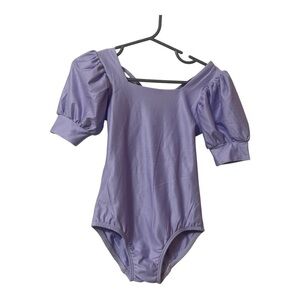Cheeky Plum Solid Light Purple Leo One Piece Puffy Sleeves